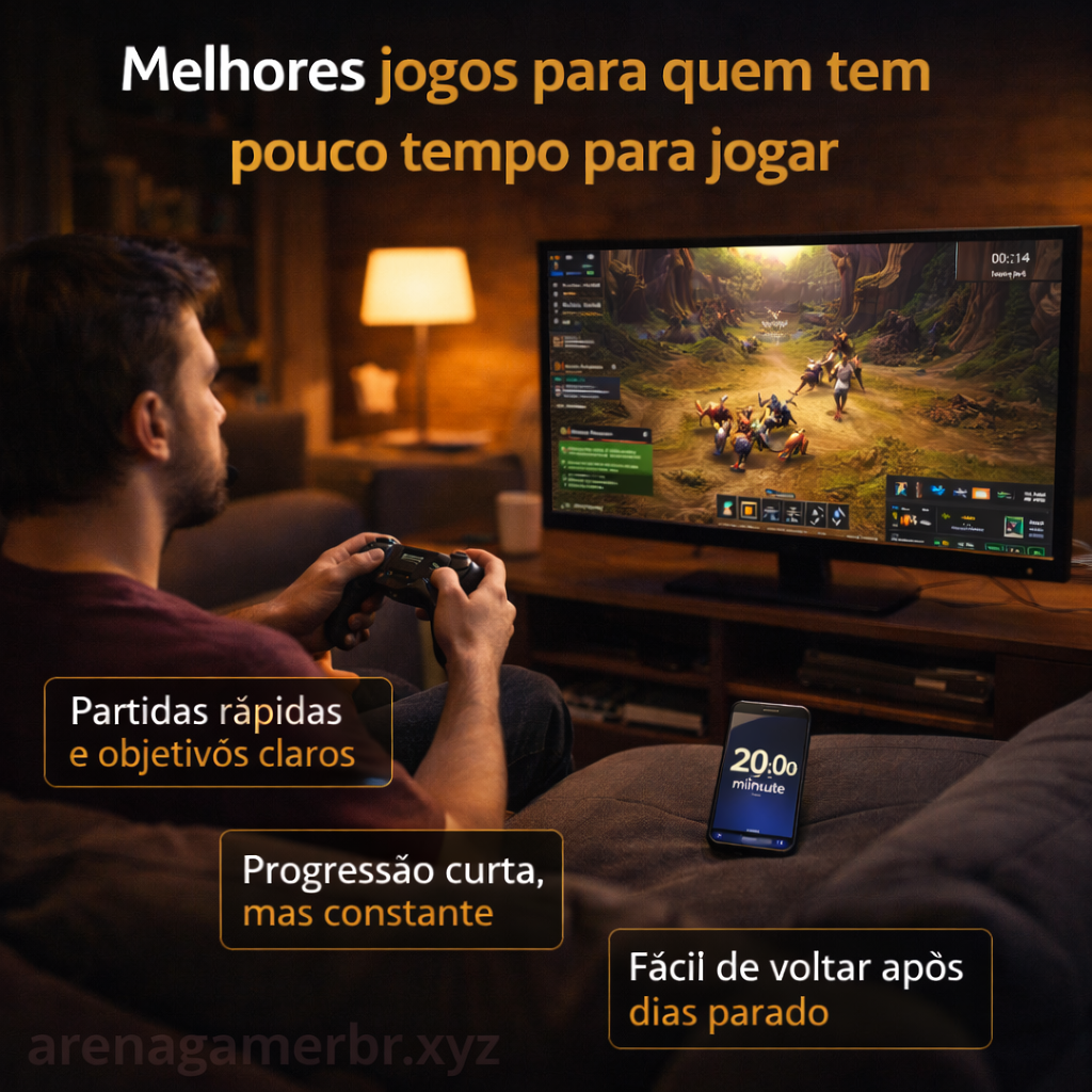 Melhores jogos para quem tem pouco tempo para jogar