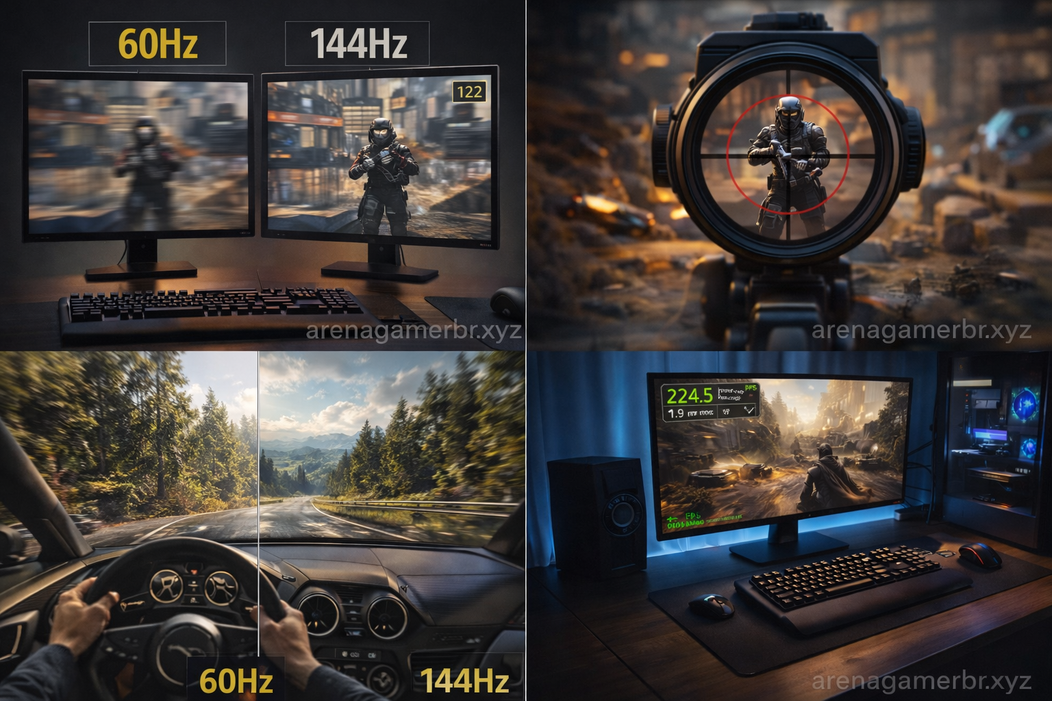 120Hz e 144Hz nos jogos: o que muda na prática para o jogador?