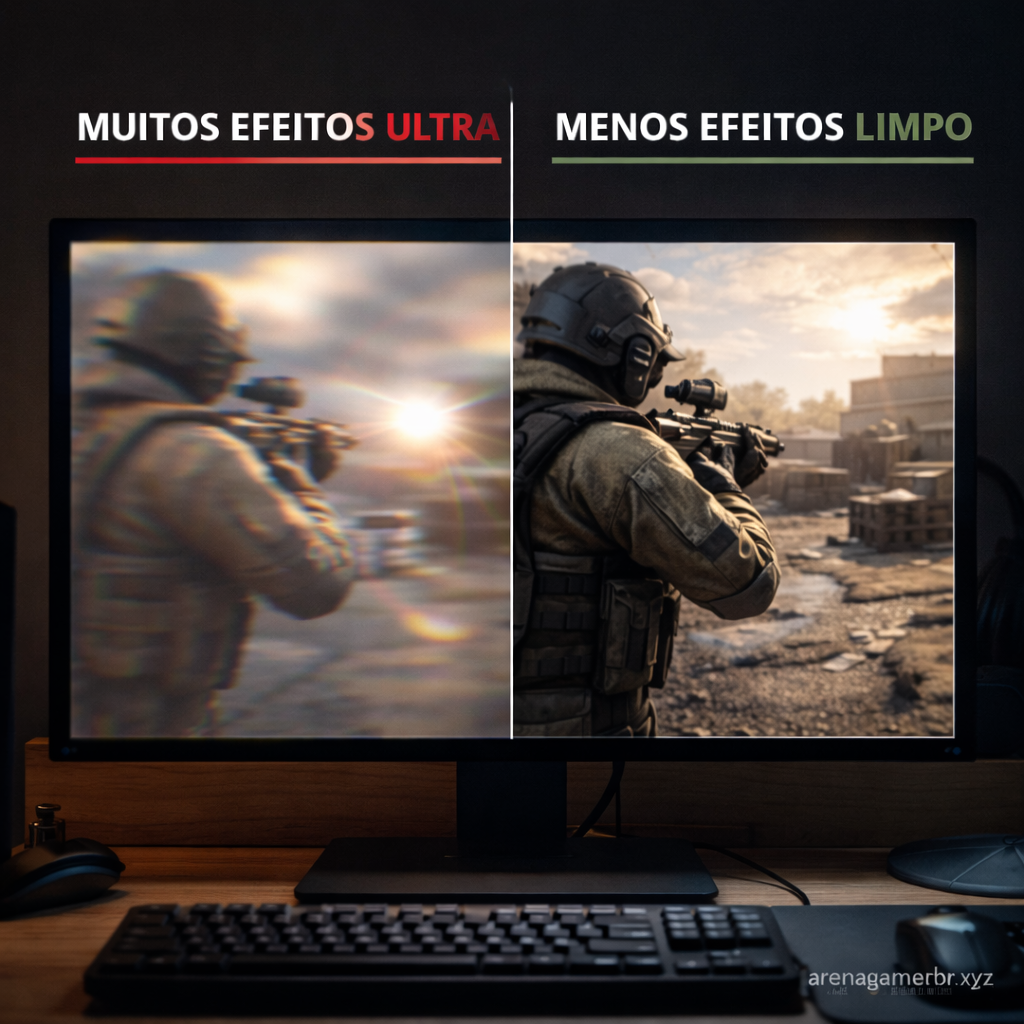 ⚠️ Nem todo gráfico no “Ultra” melhora o jogo — às vezes piora!